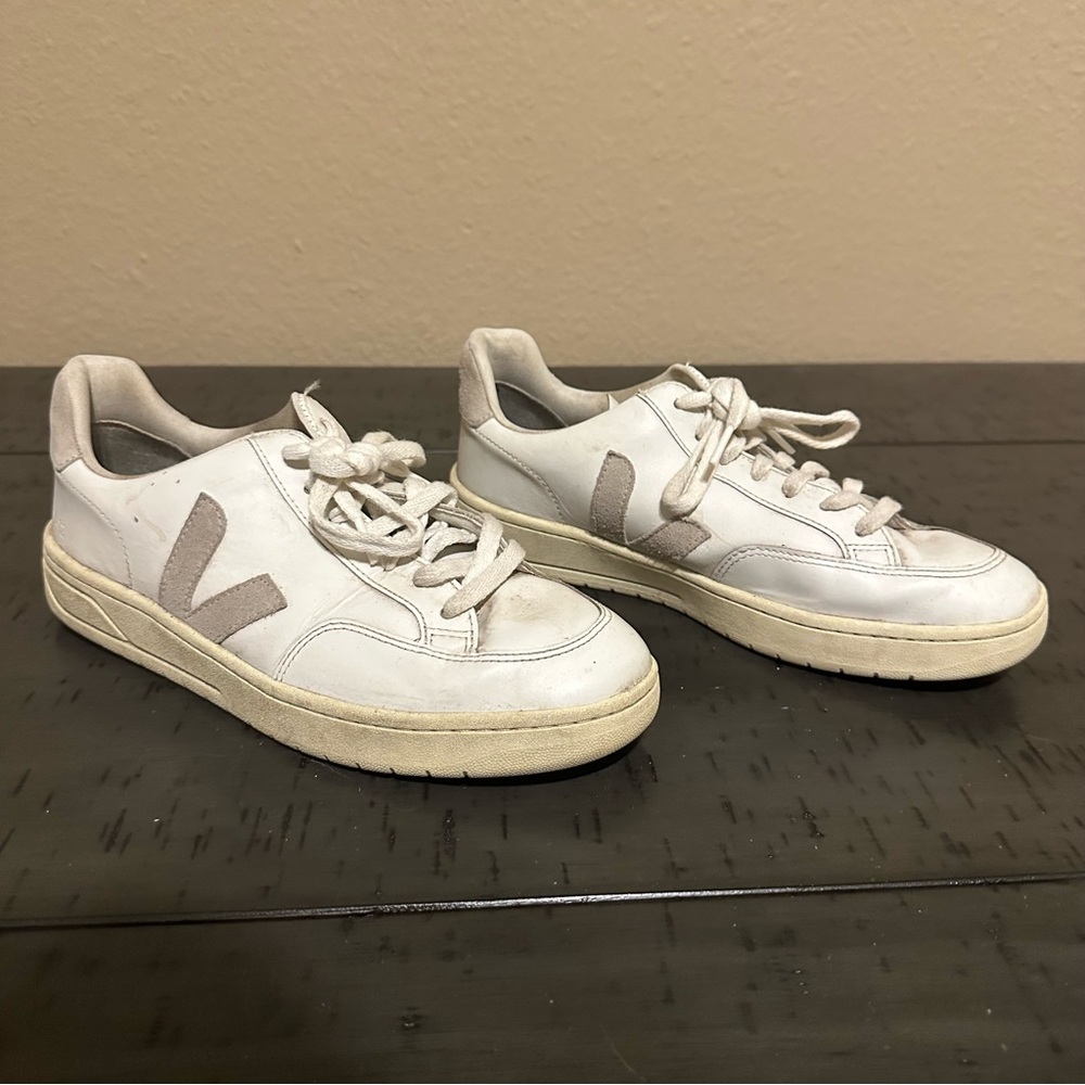 Veja Men’s V-12 White Sneakers